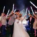 LED Foam Glow Sticks | 18.9 INCH Bulk Glow Sticks | LED Light Sticks | Light-Up Sticks for Concerts, Weddings, Raves, Carnivals, Halloween, Birthdays, and More! (white 100)
