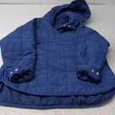 Women's Pullover Puffer Jacket Hooded Oversized Lightweight Quilted Jacket Winter Warm Padded Coat L