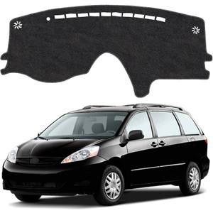 Dash Cover Mat for Toyota Sienna 2004 2005 2006 2007 2008 2009 2010 Non-Slip Dashboard Cover Mat Sunshade UV Rays Protector Interior Accessories