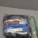 EnerWear 10P Pack Unisex Cotton Moisture Wicking Cushion Crew Socks (Black)