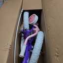 JOYSTAR Unicorn 14 Inch Kids Bike for 3-5 Year Old Girls with Doll Seat, Princess Design, Training Wheels, Basket, Streamer, Purple