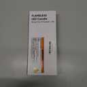 Homemory 6 Pcs Waxy Flameless Taper Candles with Remote, Flickering Battery Operated Candlesticks, Led Fake Candles Tall Candle for Home, Wedding, Party, Ivory, 9.6 inches