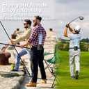 Portable Waist Fan 4000mAh Rechargeable, 3 Speeds Strong Turbo Airflow Hands-Free Clip Belt Fans With LED Flashlight, 24H Cooling Personal Wearable for Outdoor, Traveling, Camping, Gift for Men, Green