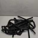 Bed Rails for Elderly Adults Safety - Adjustable Bed Side Rails with Support Leg, Bed Cane with Storage Bag and Motion Sensor Light, Fits Queen, King, Twin, Full, Supports up to 400lbs (Black)