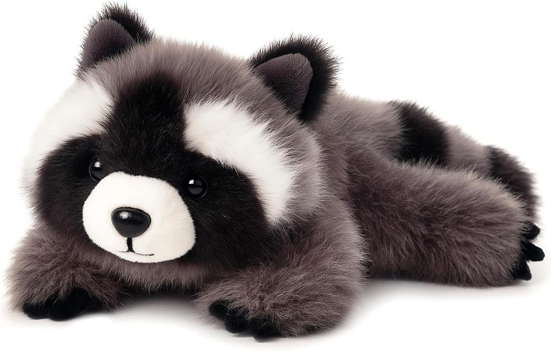 Adorable Raccoon Stuffed Animal Soft Raccoon Plush Toy Cute Birthday Gifts for Boys Girls Kids Toddlers