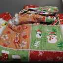 Bedsure Christmas Quilt Queen Size - Red Quilts for Queen Size Bed, Multicolor Patchwork Printed Pattern Christmas Bedding, Soft Lightweight Coverlet Bedspread (90"x96") Pillow Cases 2