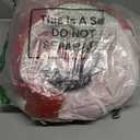 Kinlop Cat Tunnel for Christmas Tree Skirt 35.4'' Fluffy Plush Cat Donut Tunnel Bed Under Christmas Tree with Central Mat Collapsible Warm Soft Kitten Tube Cave for Kitten Small Animal