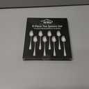 8-Piece 6.7 Inches Stainless Steel Tea Spoon, Durable Dishwasher Safe Teaspoons, Silverware Dessert Spoons, Small Spoons For Restaurant, Hotel