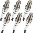 BDFHYK Iridium Spark Plugs 3199 Compatible with BMW 325Ci 325i 325xi 330Ci 330i 330xi 323Ci 323i 328Ci 328i 525i 530i 528i 320i X3 Z3 X5 Z4 12120037607 12129071003 12120141871 BKR6EQUP, Set of 6