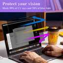 Removable Magnetic Privacy Filter for 12.5 inch 16:9, Anti Spy Anti-Glare Laptop Monitor Screen Protector, Blue Light Blocking Film for Notebook 12.5''283 * 166 mm