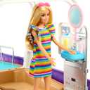 Barbie Boat with Pool and Slide, Dream Boat Playset Includes 20+ Pieces Like Dolphin and Accessories
