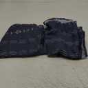 Navy Blue and White Patterned Curtains,Floral Boho Striped Print Farmhouse Winter Pattern Curtains for Living Room Bedroom 84 Inch Length (50"W x 84"L (Pack of 2))