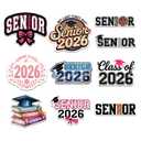 10Pcs-3in Senior 2026 Stickers Pack, Class of 2026 High School Graduation2026 Stickers, 2026Senior Sticker Waterproof Vinyl for Laptop Water Bottle Gifts for Teens Girls