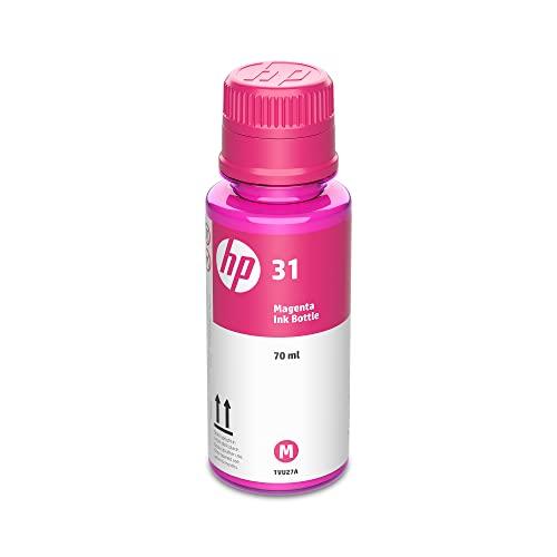 HP 31 | Ink Bottle | Magenta | Up to 8,000 pages per bottle | Works with HP Smart Tank Plus 651 and HP Smart Tank Plus 551 | 1VU27AN | Packaging May Vary