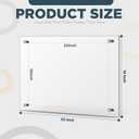 DoubleFill 2 Pack Extra Large Frameless Floating Acrylic Frame Wall Mount Magnetic Acrylic Picture Frames with Chrome Standoffs Double Panel Floating Frame for Photo Poster Display (16 x 20 Inch)