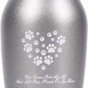 Stainless Steel Pet Urns,Premium Urns for Dog and Cat Ashes,Suitable Size Urns for Pet Ashes (Small, Grey) (Gray)