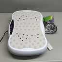 Vibrating Board Exercise Machine, Vibrating Board for Lymphatic Drainage Full Body Workout Vibrating Fitness Platform Waver Vibrating Board for Weight Loss Shaping Home Fitness Equipment (White)