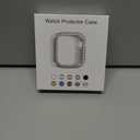 Bling Bumper Case Compatible with Apple Watch Series 3/2/1 38mm, Diamond Protective Face Cover for Women, Hard PC Frame for iWatch 38mm (Starlight)