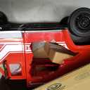 12V Kids Ride-On Fire Truck Electric Vehicle – Battery Powered Toy Fire Engine Car for Toddlers with Parental Remote Control, Siren, Emergency Flashing Lights, Rescue Tools & Water Gun Sprayer