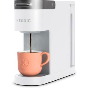 Keurig K-Slim Single Serve K-Cup Pod Coffee Maker, Multistream Technology, 3 Brew Sizes, Slim and Sleek Design, 46oz Removable Reservoir, White