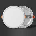 1-Pack 6 Inch Recessed Ceiling Light with Junction Box, 1050LM, 2700K-5000K 5CCT, Dimmable, Ultra-Thin LED Recessed Lighting for Kitchen, Bedroom, and Living Room