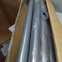 2 Pack Shade Sail Poles, 12Ft Sun Shade Poles with Spiral Drill Bit -Gray