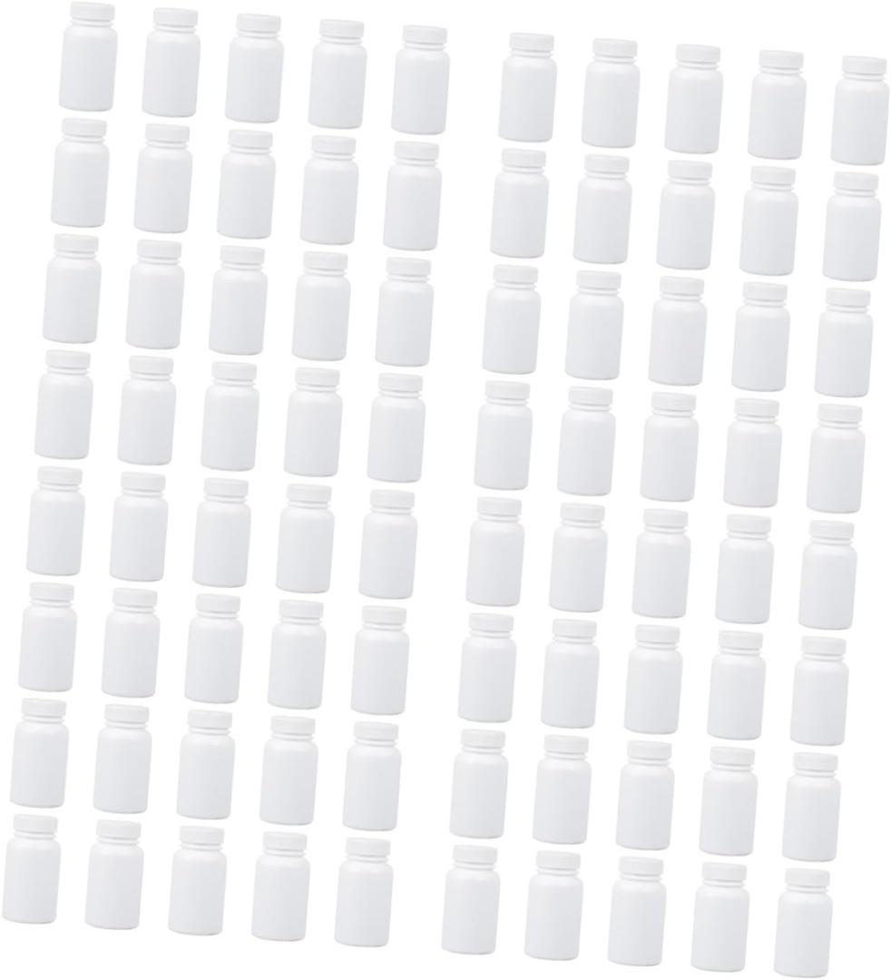 Healifty Pill Bottle White 100 ml 20 pcs Pack for Pills
