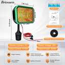 Golf Cart Heater Electric Battery Operated, 400W Safe & Fast Silent Carbon Fiber Heater with 360 Rotatable Head, Compatible with Yamaha/Club Car/EZGO 48V, Golf Gifts Cart Accessories