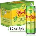 Topo Chico Sabores Lime with Mint Extract 12oz 16pk