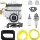 Carburionix 308054129 RY38BP Carburetor Tune Up Kit Replaces for Ryobi RY38BP 38cc Backpack Blower Carb Parts with Air Filter Fuel Line Filter Gaskets Kit
