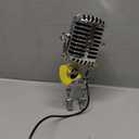 Vintage Microphone Guitar Lamp, Cool Guitar Gifts for Music Lovers and Player, USB Plug in Powered, Retro Decorations for Home, Bar, Office
