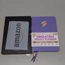 Life Planner - Undated Daily, Weekly & Monthly Planner with Budget Section | A 12 Month Journey to Increase Productivity & Happiness | Life Organizer & Gratitude Journal - Horizontal Format (Violet)