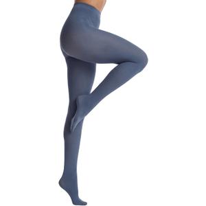 Syhood Women's Opaque Tights L/XL 80d Nylon Microfiber Stockings Footed Pantyhose