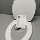 Bemis 7300SLEC Slow Close Toilet Seat, Easy Clean Hinges and Durable Plastic Seat, Made in USA, Elongated, White