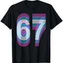 Couple Costume 67 Six Seven Meme Funny T-Shirt, Size L