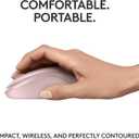 Logitech M240 Silent Bluetooth Mouse, Wireless, Compact, Portable, Smooth Tracking, 18-Month Battery, for Windows, macOS, ChromeOS, Compatible with PC, Mac, Laptop, Tablets - Rose