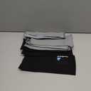 JaGely 6 Pairs Level 5 Cut Resistant Sleeves with Thumb Hole 18 Inches Arm Protection Sleeve Farmer Gardening (Black, Gray)