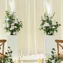 Ling's moment 41" Tall Free Standing Artificial Flowers Arrangements 2 pcs, Wedding Arch Altar Stage Decorations White Sage for Spring Ceremony Reception Rose Fake Floral Party Outdoor Garden Decor