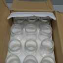 YEBODA 16 oz Wide Mouth Mason Jars 12 Pack Glass Canning Jars with Airtight Lids and Bands for Preserving, Jam, Honey, Jelly, Wedding Favors, Sauces, DIY Spice Jars, Salad, Yogurt