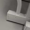 HOOEN 30" Tall Extra Wide Baby Gate for Doorways Stairs Large Long Dog Gates Pressure Mounted Indoor Safety Gates Walk Through Toddler Child Gates for Kids or Pets (White,76.38"-86.3")