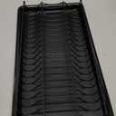 Simple Houseware Plate Drying Rack with Drainboard, Black
