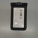 Pelican Marine - IP68 Waterproof Phone Pouch (XL Size) Floating Waterproof Phone Case - Beach Cruise Ship Travel Essentials - Works with All Phones - Detachable Lanyard - Black