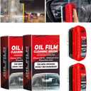 2pack Automotive Oil Film Cleaning Brush New Glass Coating for Windshield Glass Oil Film Remover, Strong Front Windshield Remover for Windshield Improves Clarity and Visibility