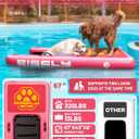 BIGFLY Inflatable Water Ramp for Dogs Pup Plank Dog Float, Large Dog Pool Float Up to 320 Pounds, Puncture-Resistant Surface