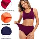 Molasus Women's Cotton Underwear High Waisted Full Coverage Ladies Panties (Regular & Plus Size) (XX-Large, Multicolor-4 pack-a3)
