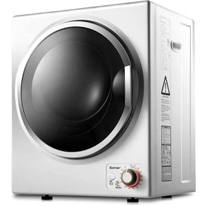 GYJ25-78 110V Electric Portable Clothes Stainless Steel Tub Laundry Dryer, for 4 Automatic Drying Mode, White