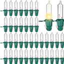 JOYIN 200 Pcs Replacement Christmas Tree Light Bulbs, 2.5V 0.425 Watt 170 mA Incandescent String Lights Replacement Bulb Green Base for Indoor/Outdoor Xmas Tree Lights Decoration (Warm White)