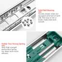 homdiy Soft Close Drawer Slides 20 Inch 1 Pair Heavy Duty Side Mount Dresser Cabinet Rails Metal Ball Bearing and Full Extension Kitchen Cabinet Drawer Runners 100 LB Capacity