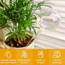 [2 PCS] Iridescent Self Watering Globes, Glass Rainbow Plant Watering Globes, Self Watering Planter Insert, Automatic Plant Waterer Indoor, Plant Watering Devices, Plant Water Globes, Watering Bulb