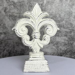 Door Stoppers for Bottom of Door Cast Iron Decorative Door Stop Wedge Metal Doorstops (Retro White)